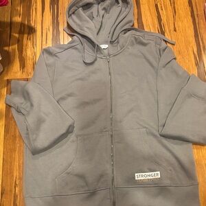 Womens Gray Hoodie Jacket